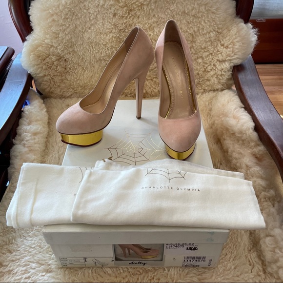 Charlotte Olympia Shoes - NWT Charlotte Olympia Dolly Blush Pumps